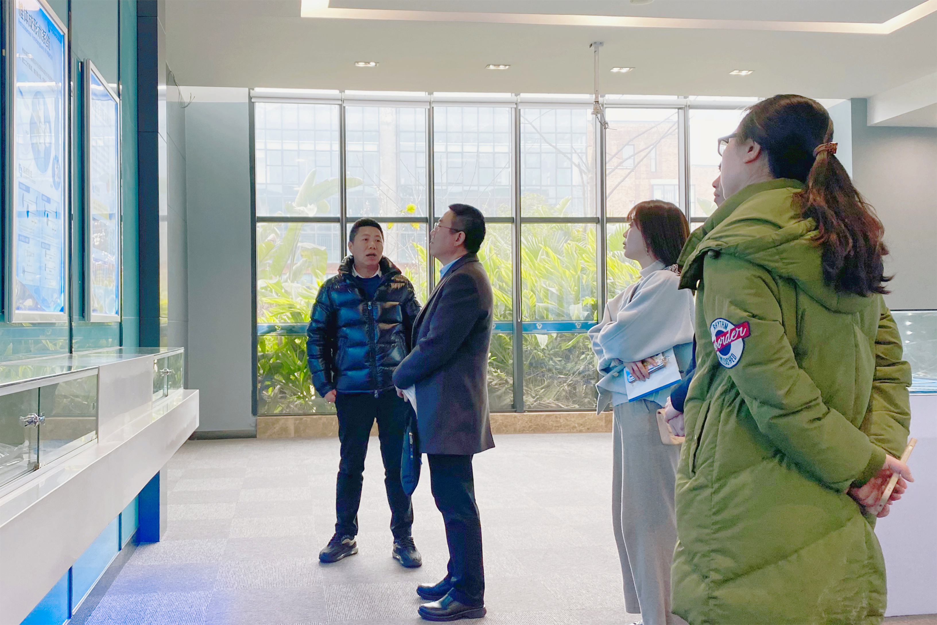 市經信委解志杰處長一行蒞臨富沃思考察調研